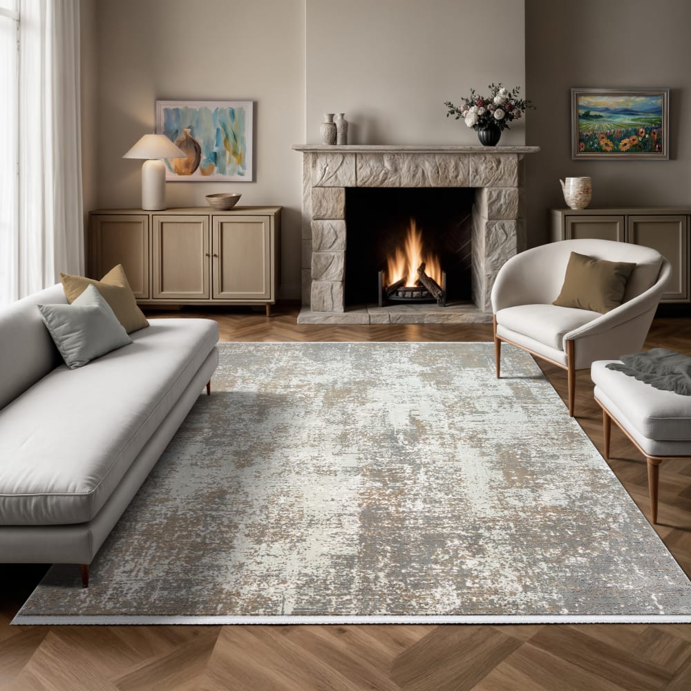 Tapis luxus modern, beige, 160 x 230 cm — vue 3