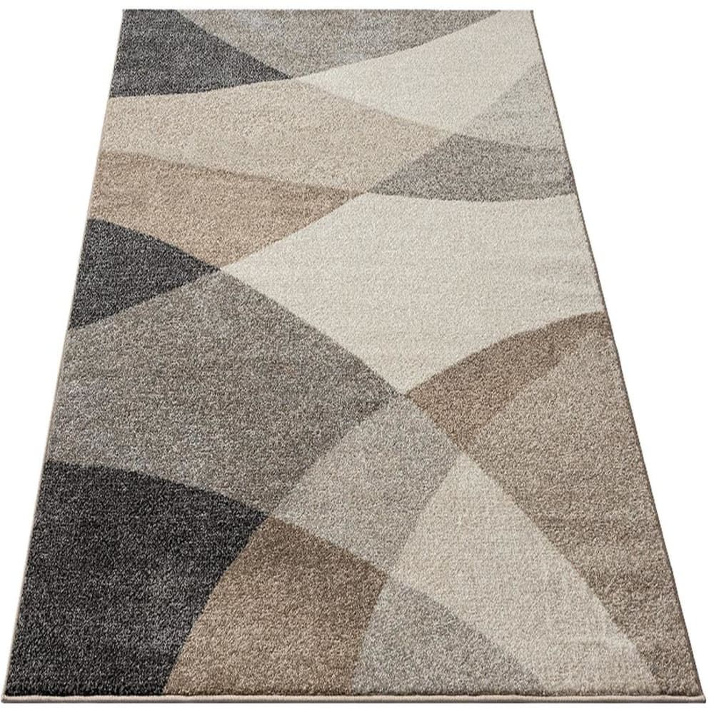 Tapis moderne salon contour, beige, 140 x 200 cm — vue 4