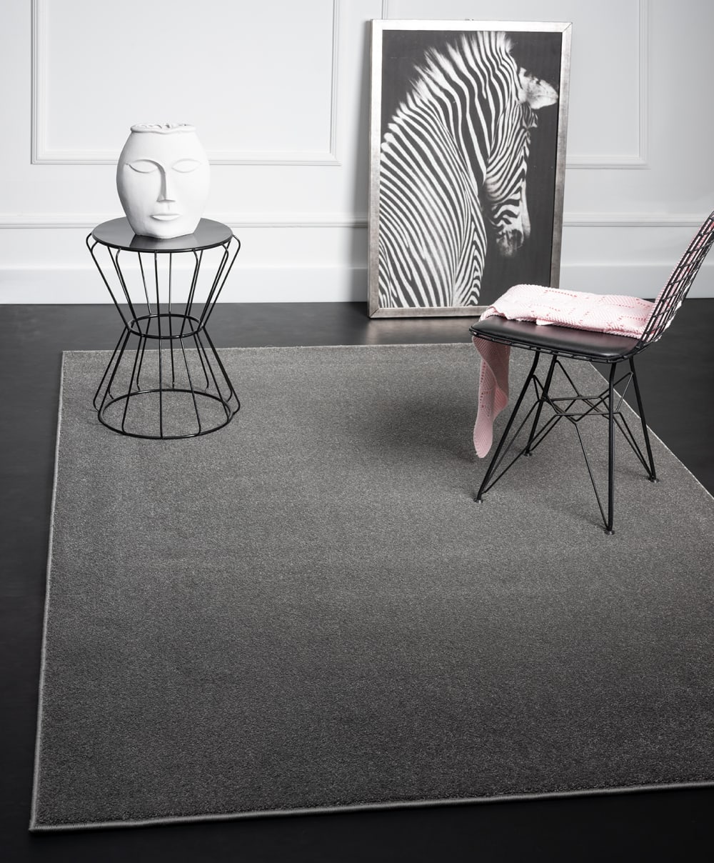 Tapis élégant salon, anthracite, 200 x 290 cm — vue 3