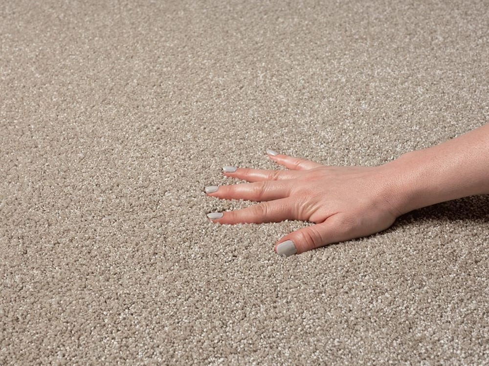 Tapis salon moderne moelleux, beige, 160 cm ronde — vue 4