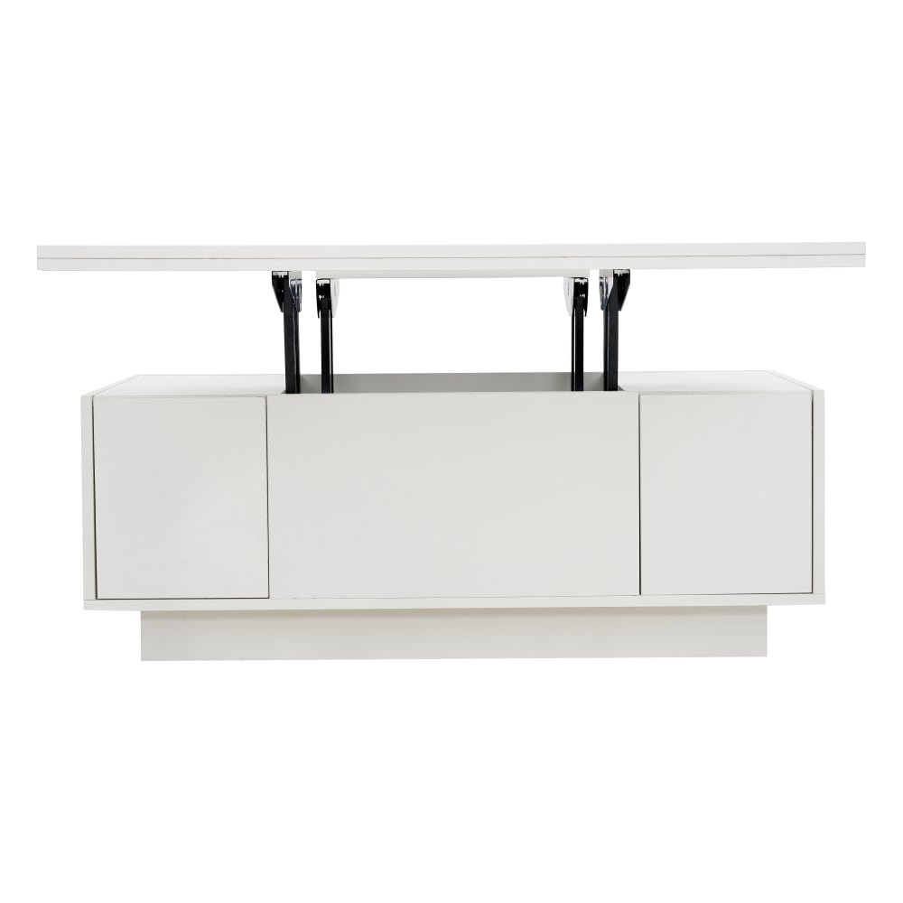 table basse blanche avec