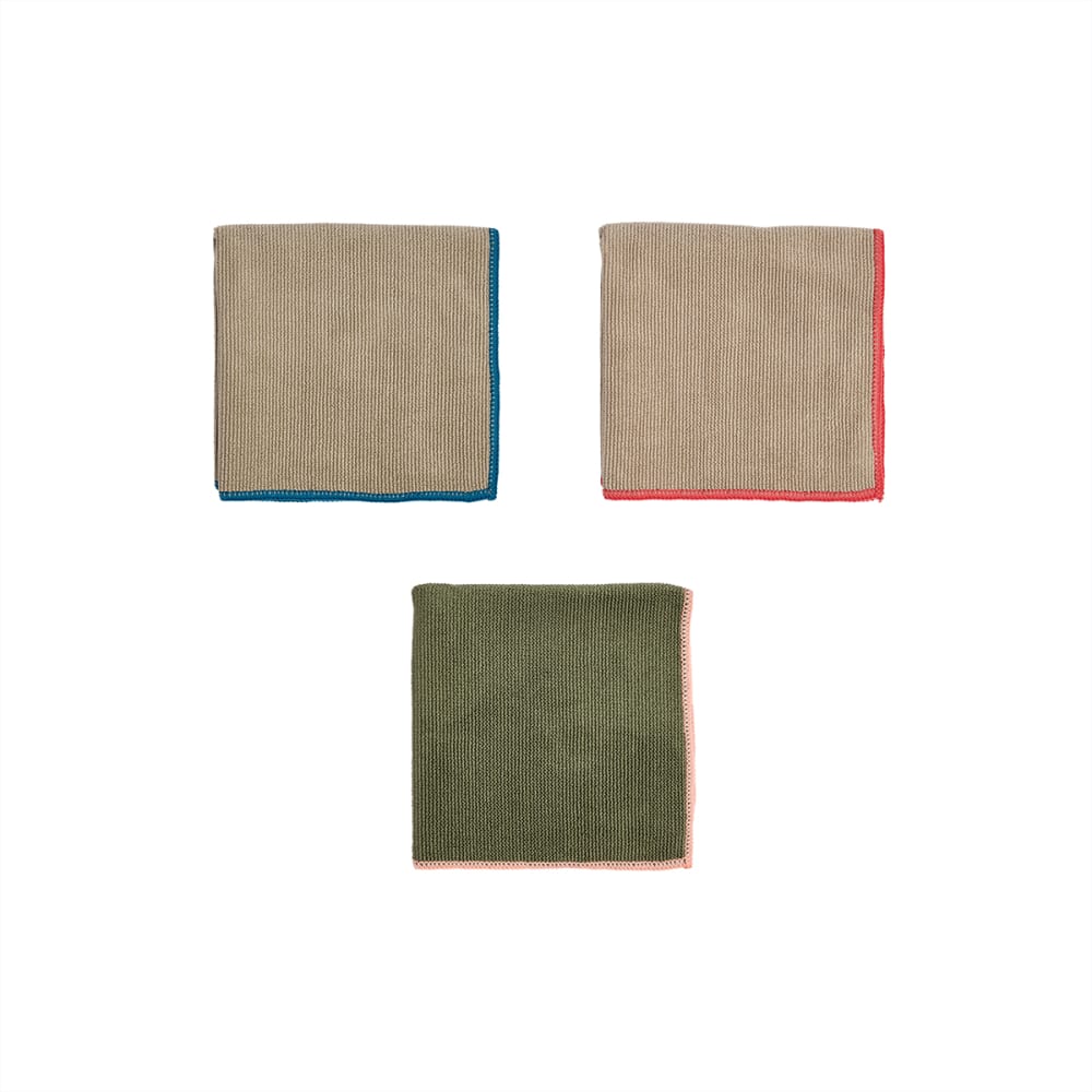 Torchon à vaisselle en polyester coloris taupe