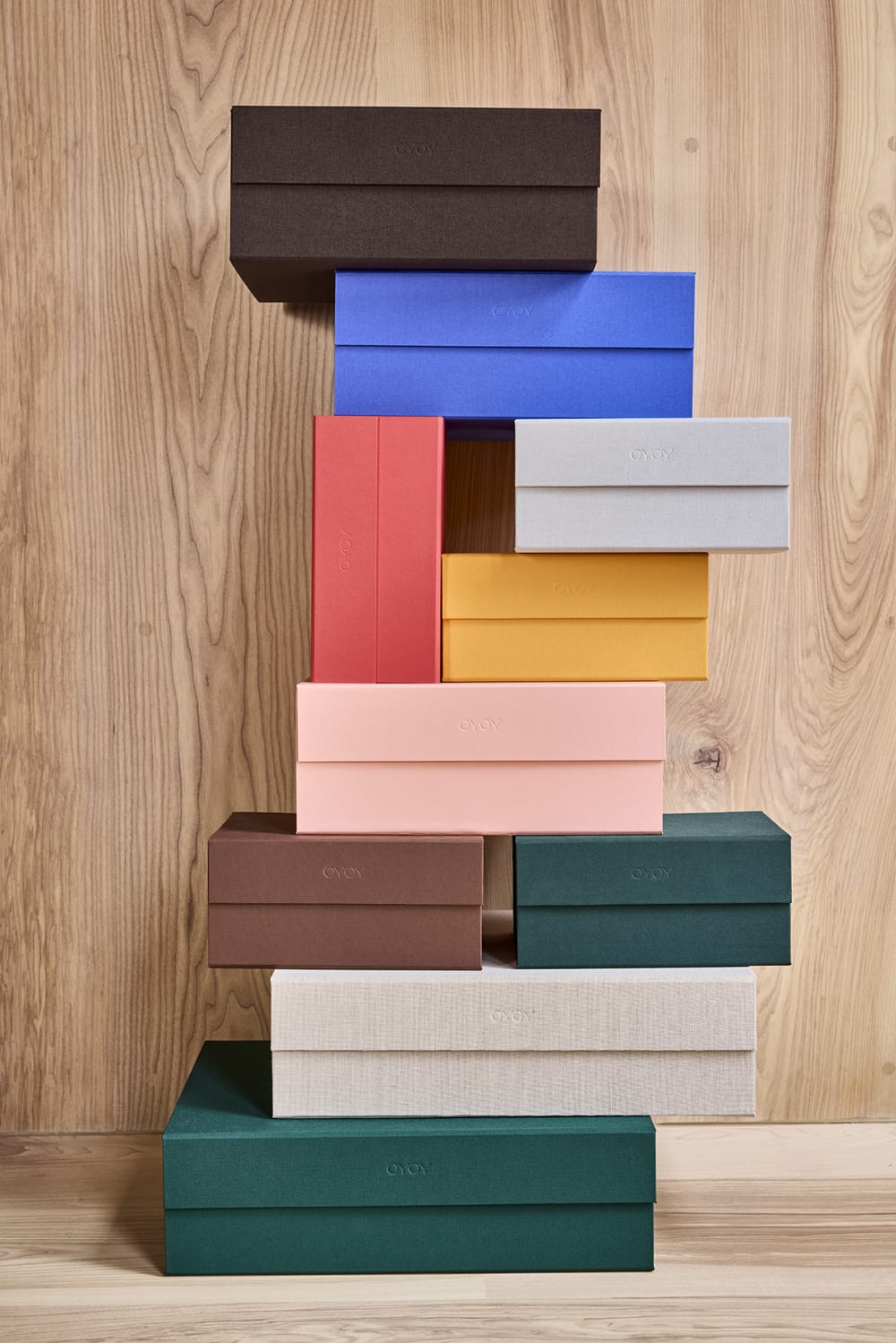 Boîte de rangement bleu en carton H15x33x25 - Maisons du Monde