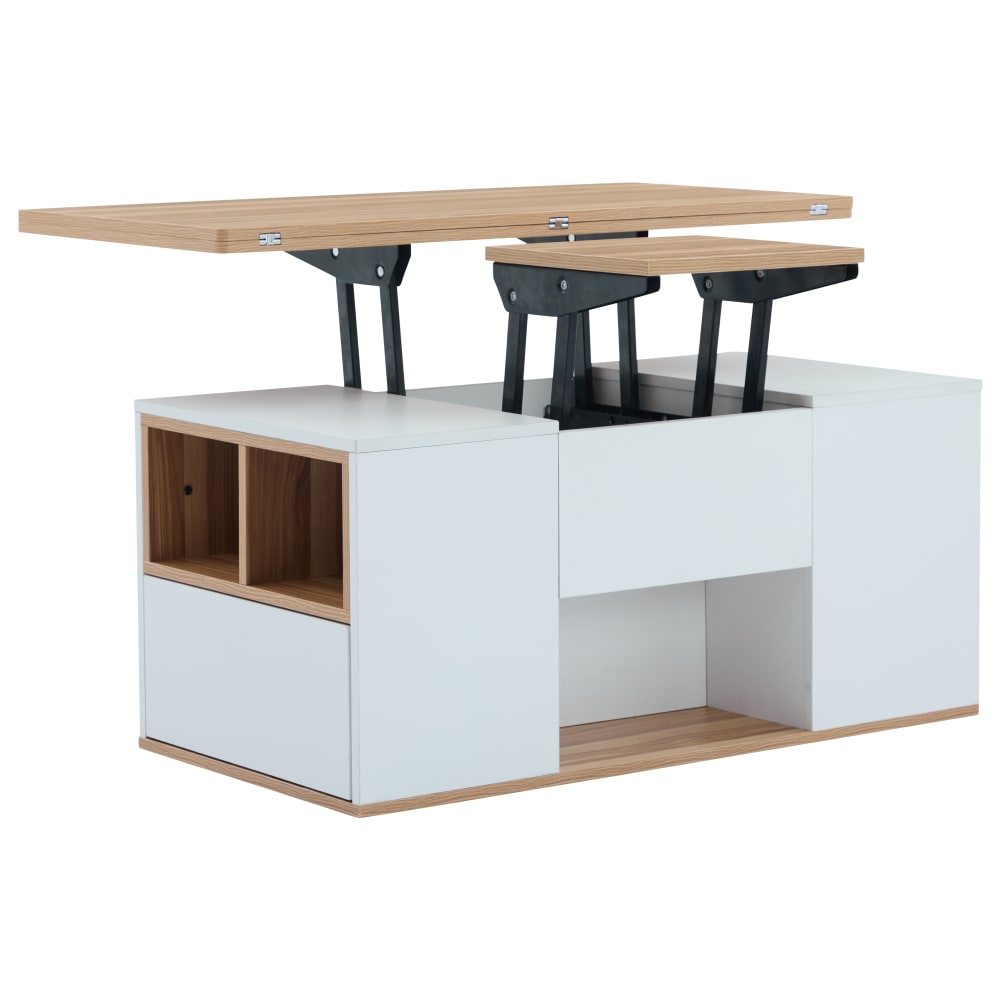 table basse relevable - blanche