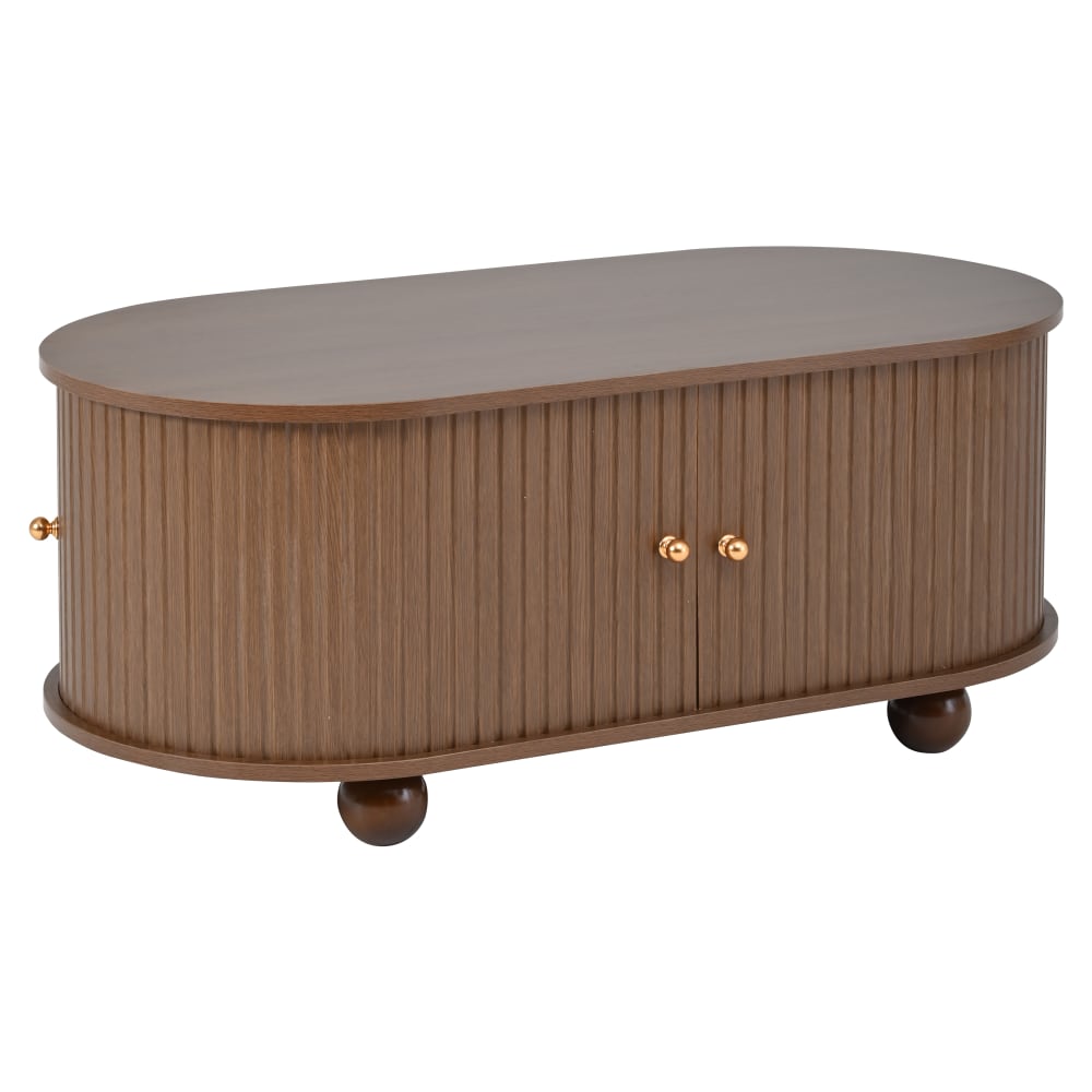 Table basse marron avec