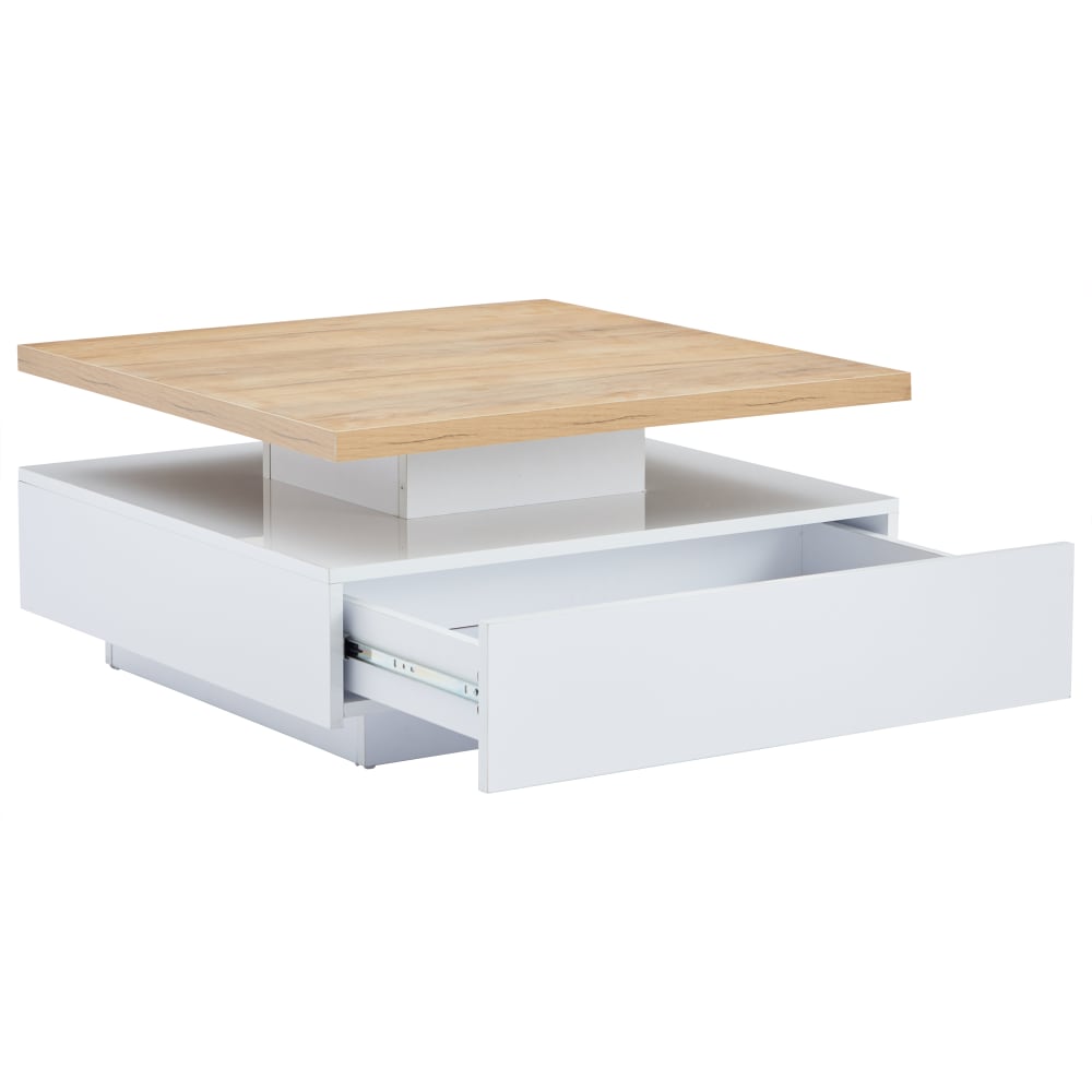 Table basse pivotante - tiroir