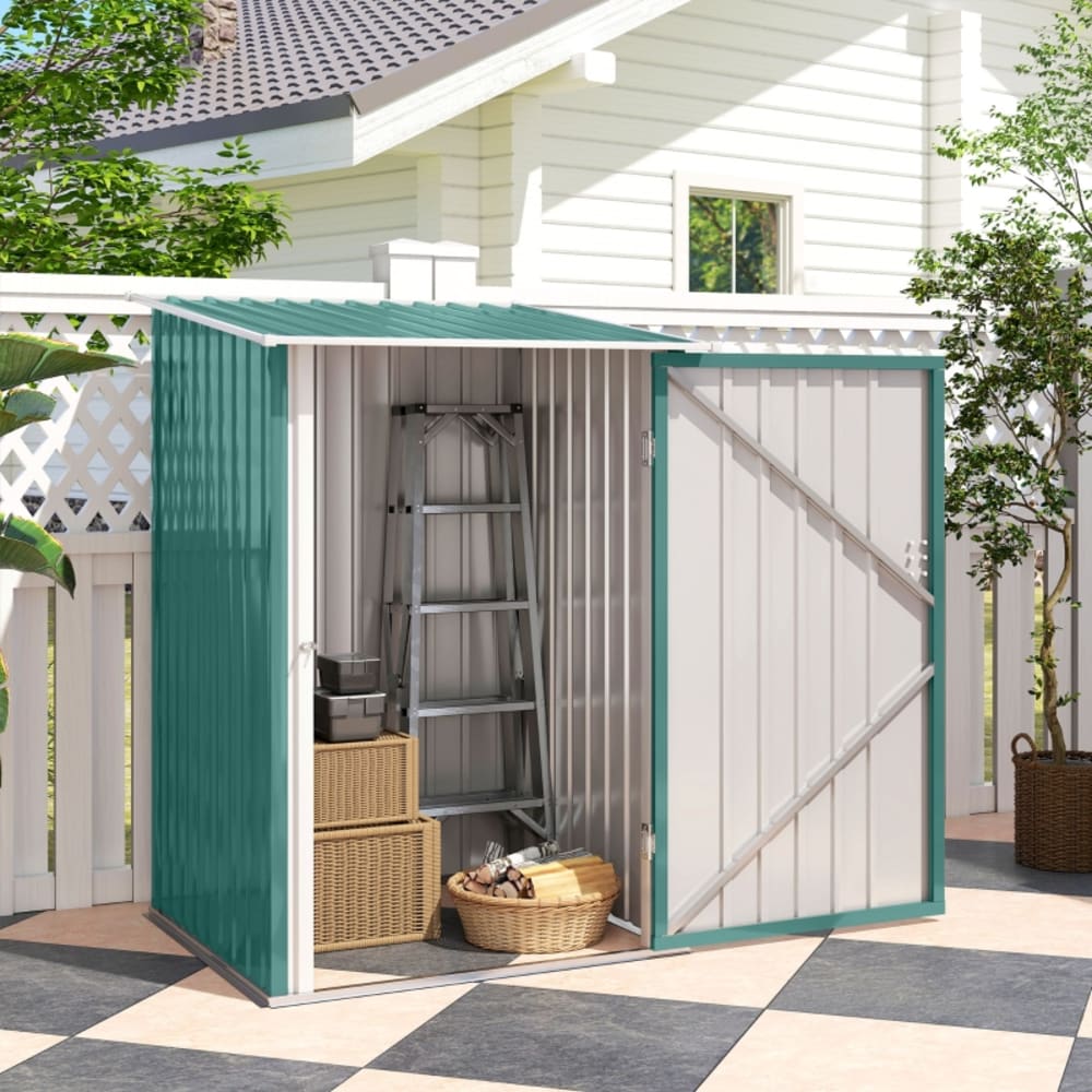 Gerätehaus Metall 1,00x1,03m Grün - Maisons Du Monde