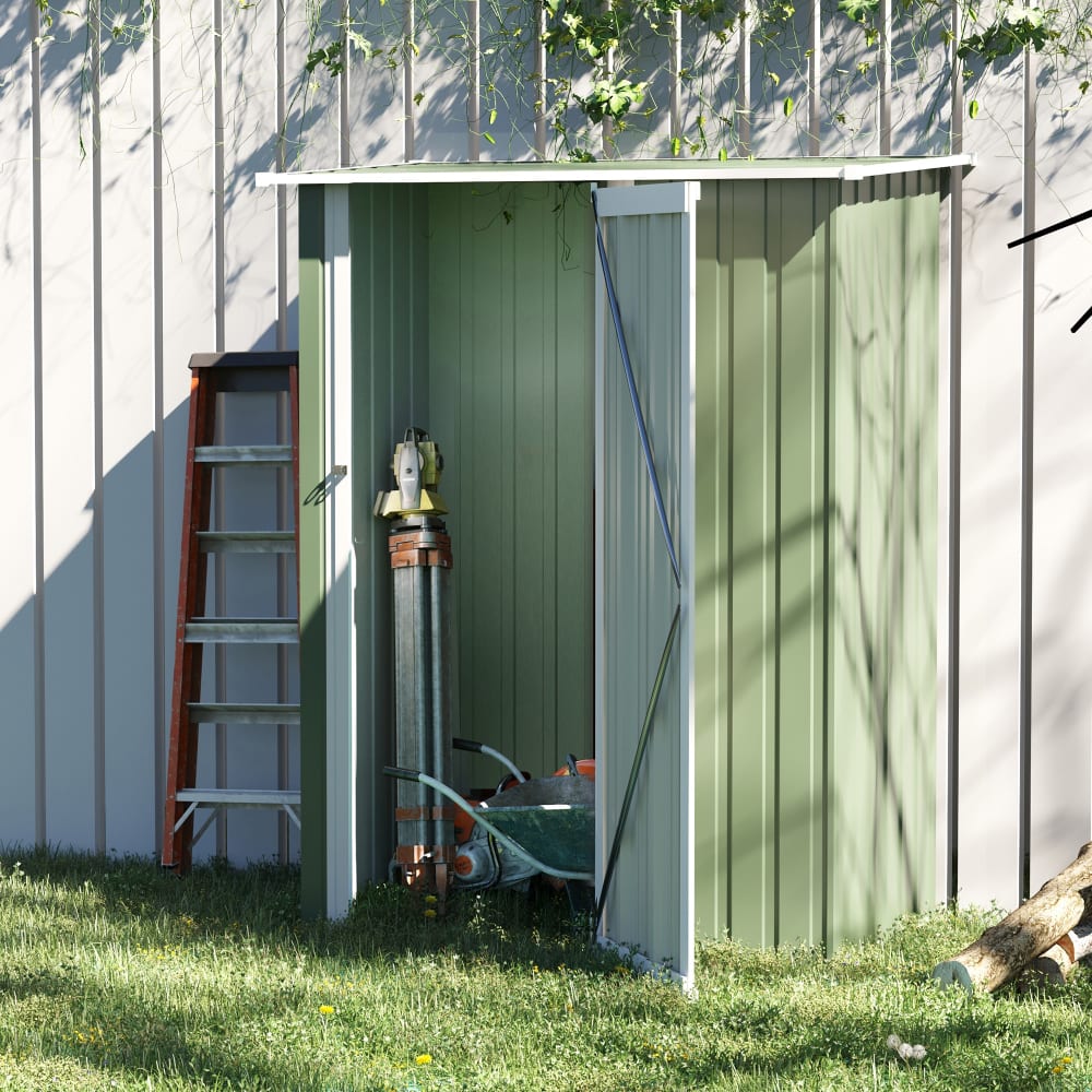 Gerätehaus Stahl Grün 1,42x0,84m - Maisons Du Monde