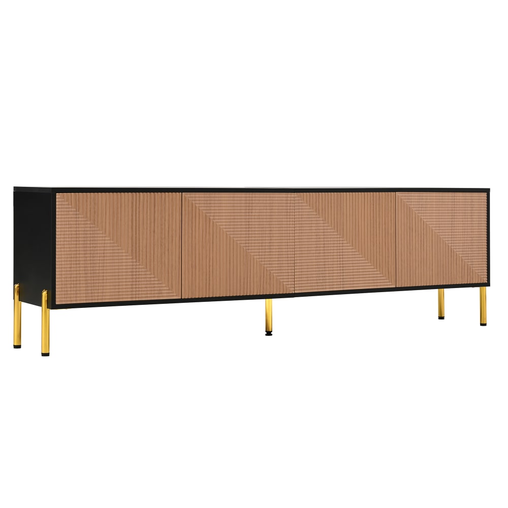 Meuble tv 179 cm, structure - noir