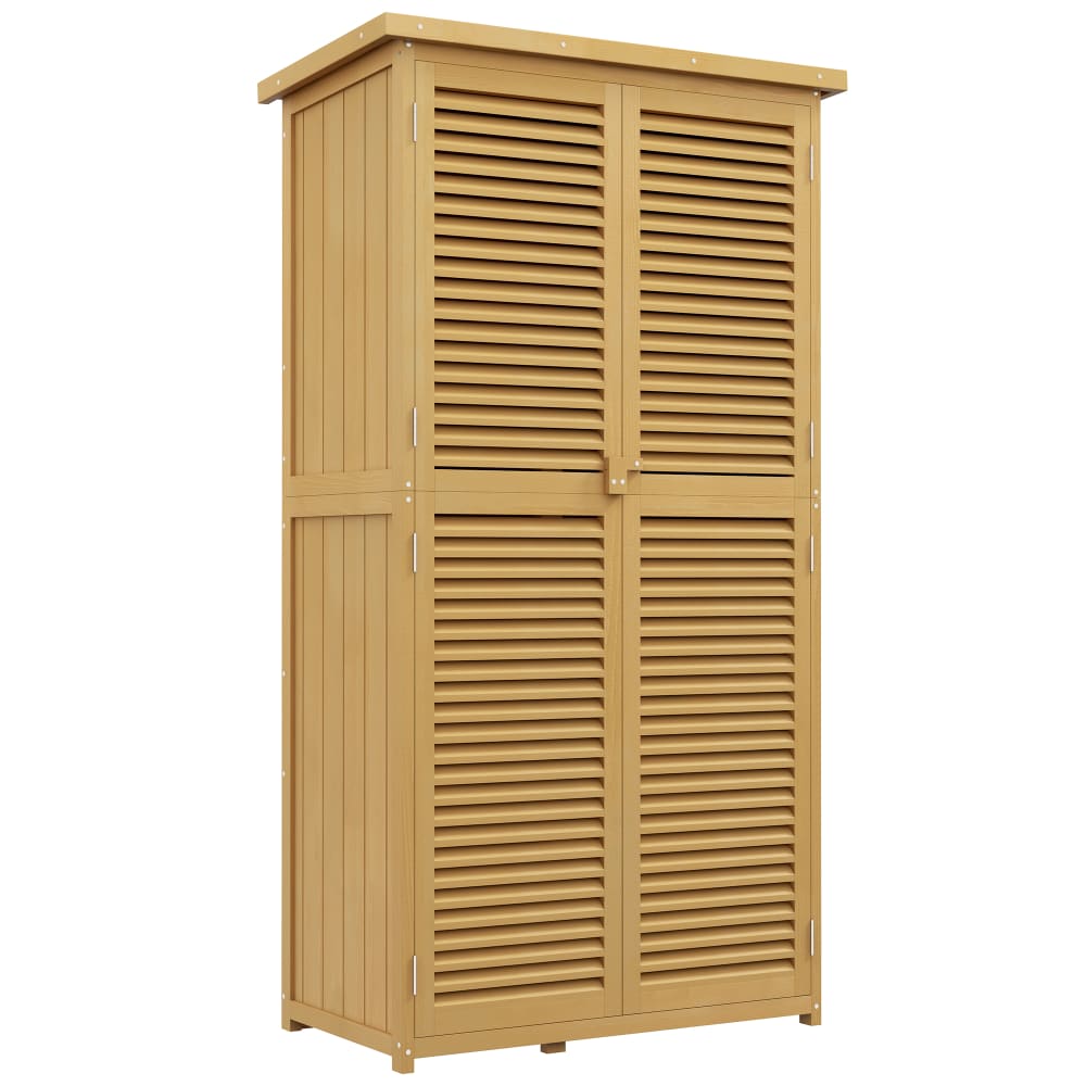 Abri de jardin en bois - portes