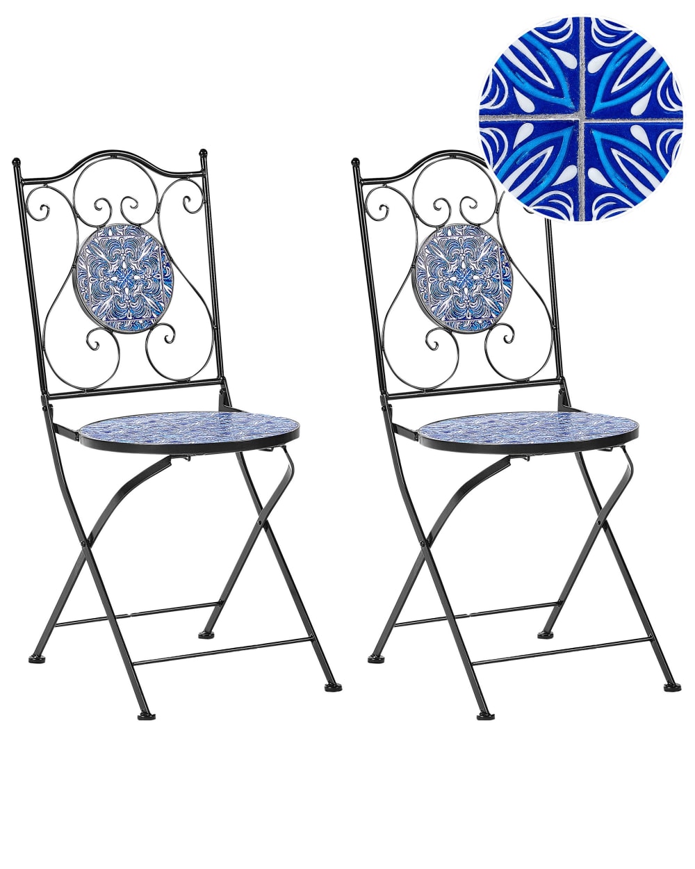 Lot de 2 chaises d'extérieur