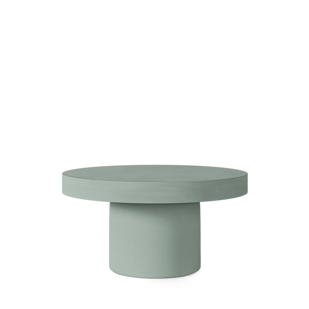 Table basse ronde verte