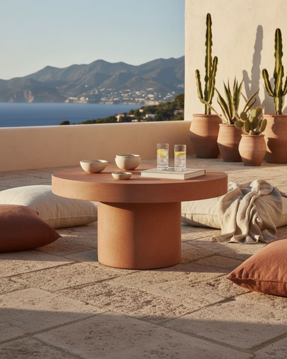 Runder Couchtisch in Terrakotta - Maisons Du Monde