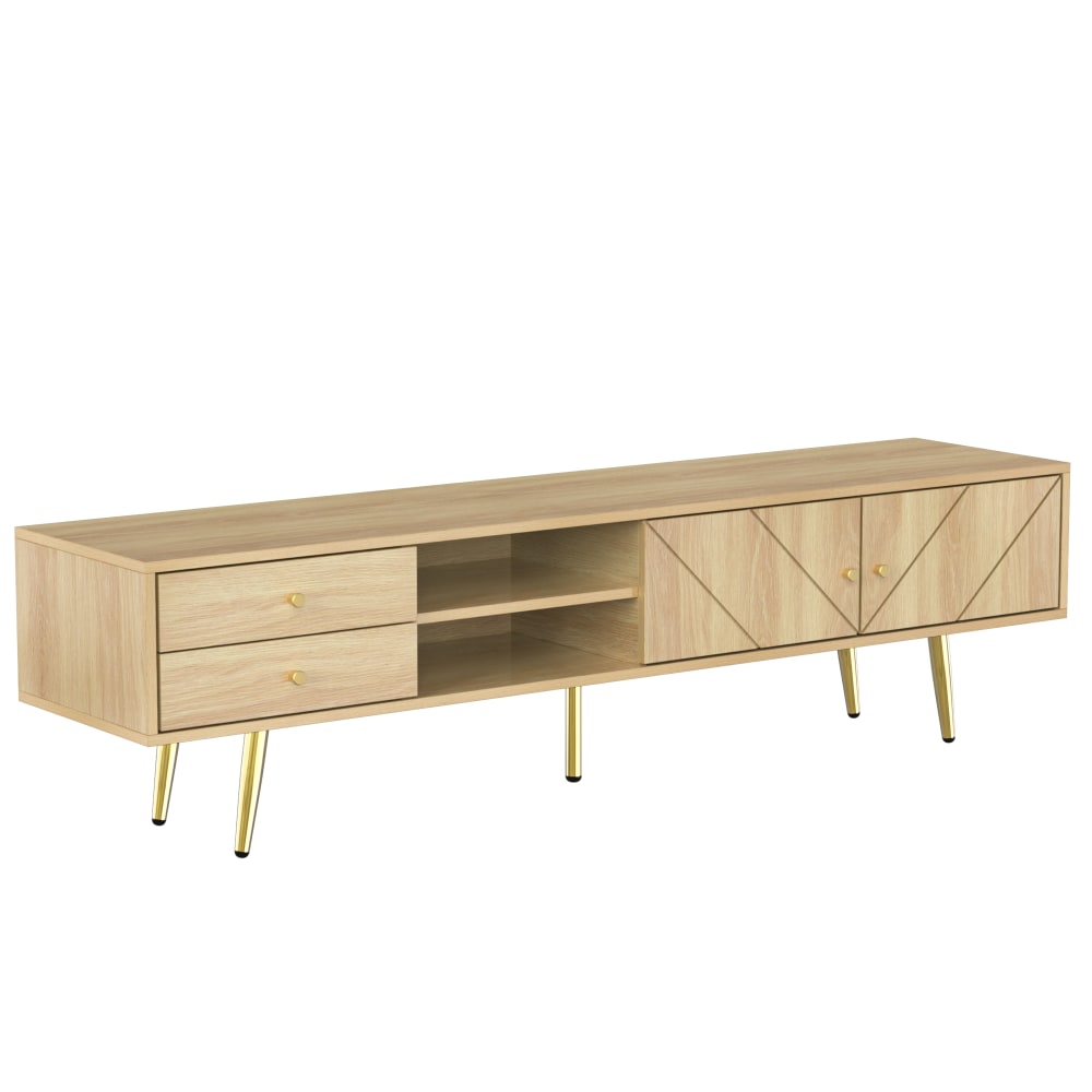 Meuble tv en bois avec