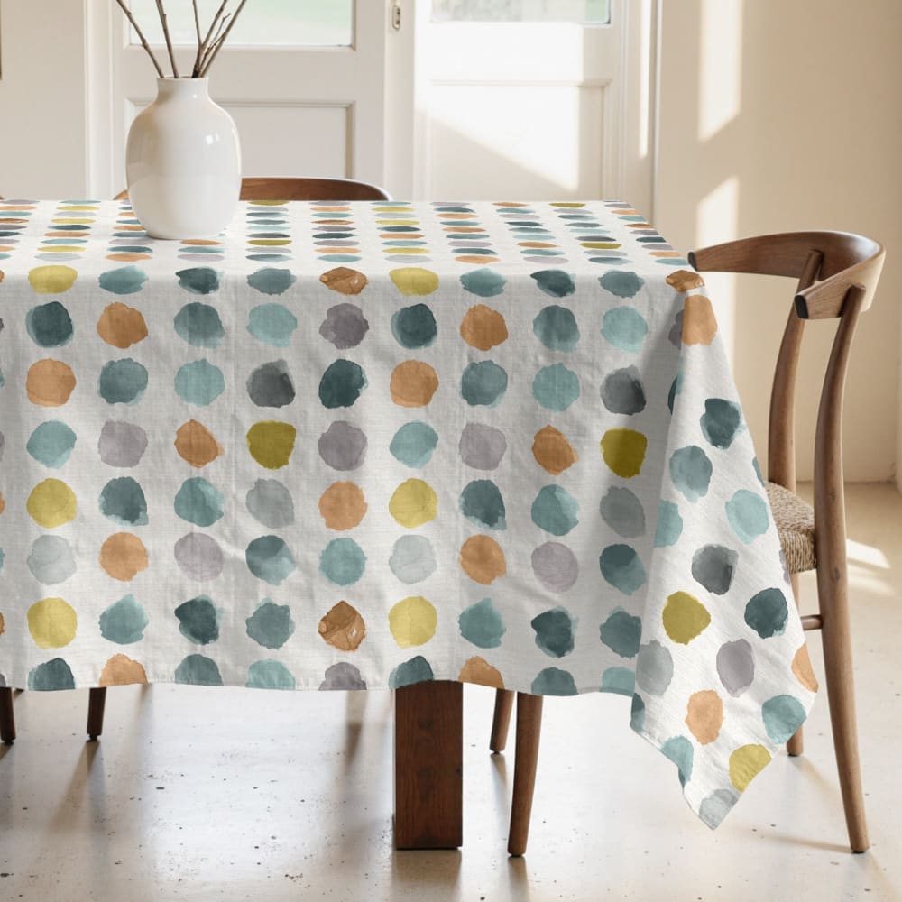 Nappe anti-taches 100% coton multicolore 350x155 cm