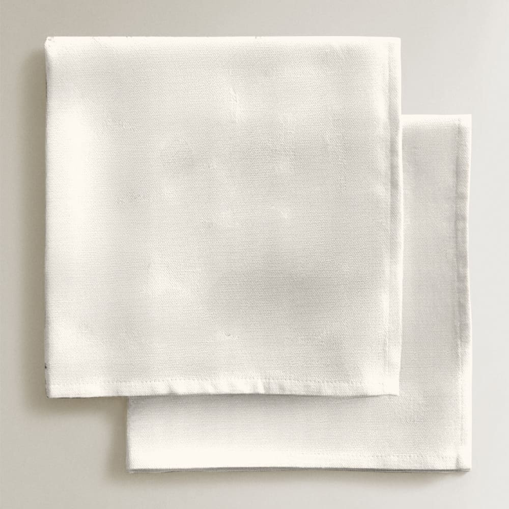 Servietten aus 100% Baunwolle (x4) Natur 43x43 cm - Maisons Du