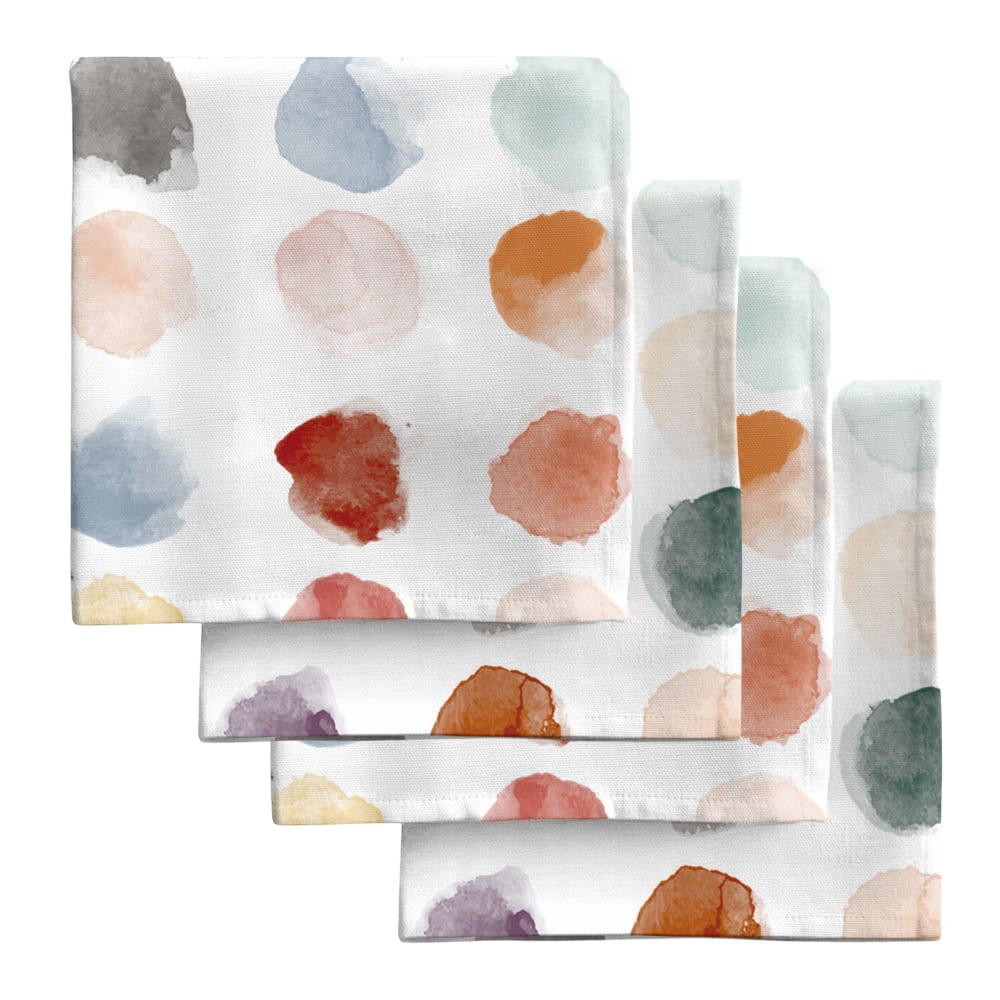 Muare Home Servietten aus 100% Baunwolle (x4) Mehrfarbig 43x43 cm Mehrfarbig Baumwolle