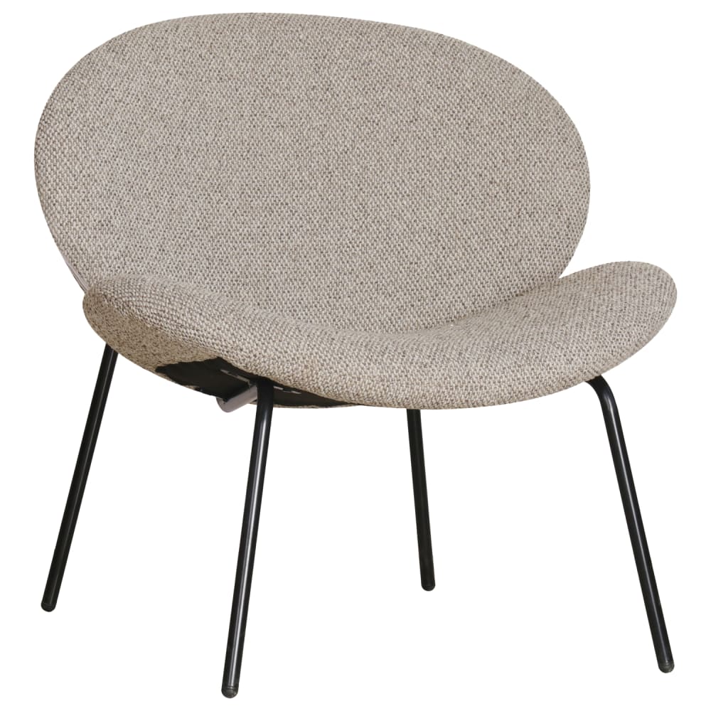 fauteuil en tissu taupe