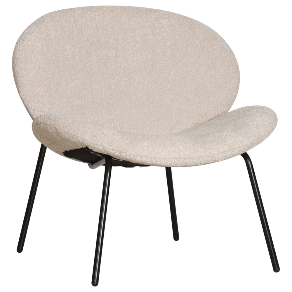 Fauteuil en tissu beige