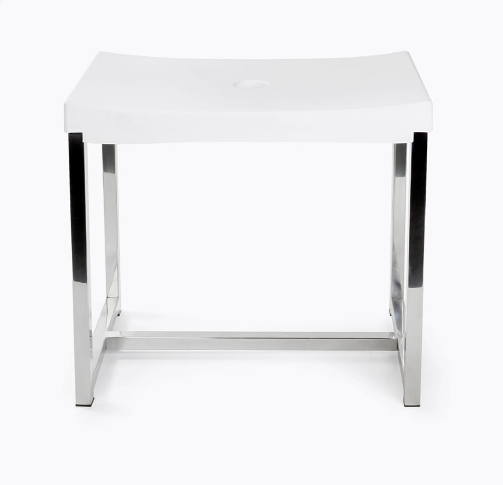 Tabouret de douche en inox avec assise confortable — vue 3