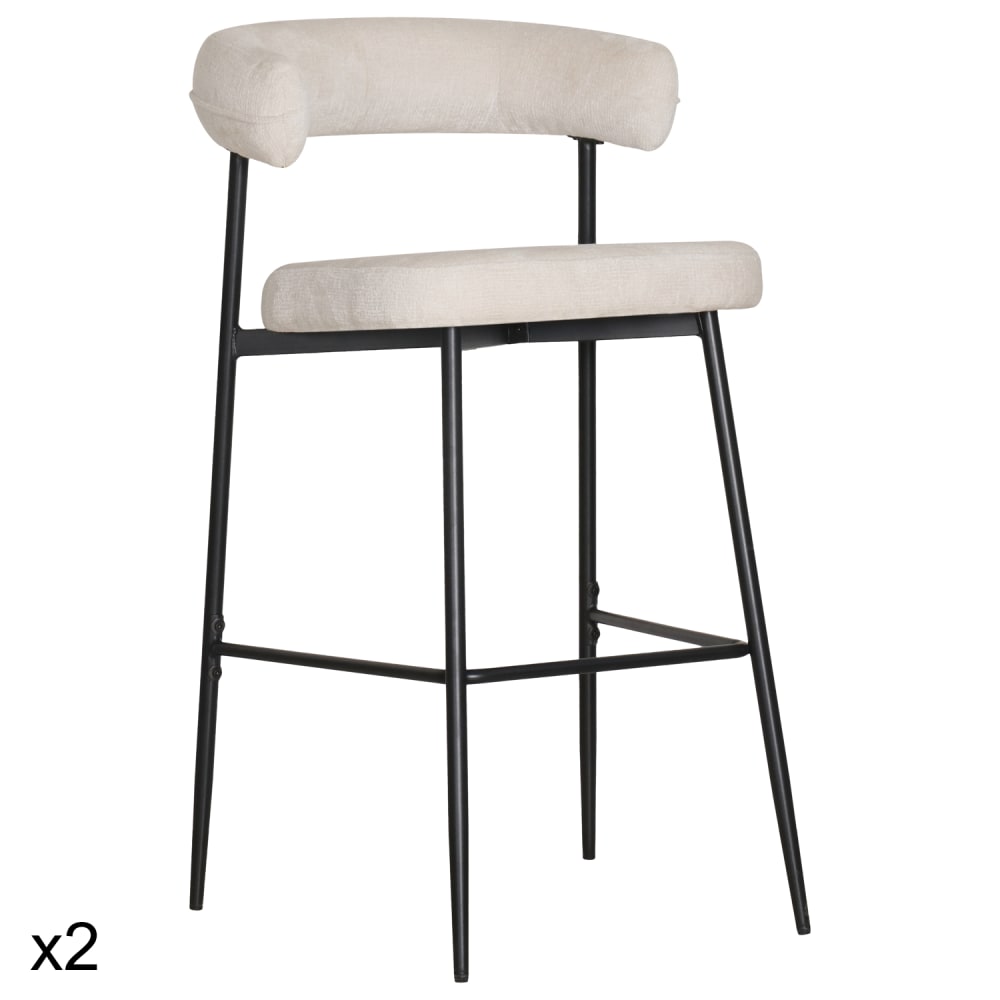 Lot de 2 tabourets de