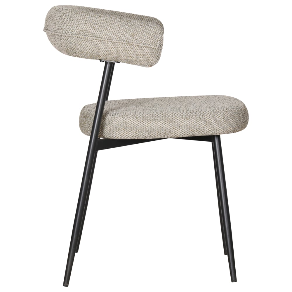 2er-Set Stoffstühle in grünem Melange-Stoff - Maisons Du Monde