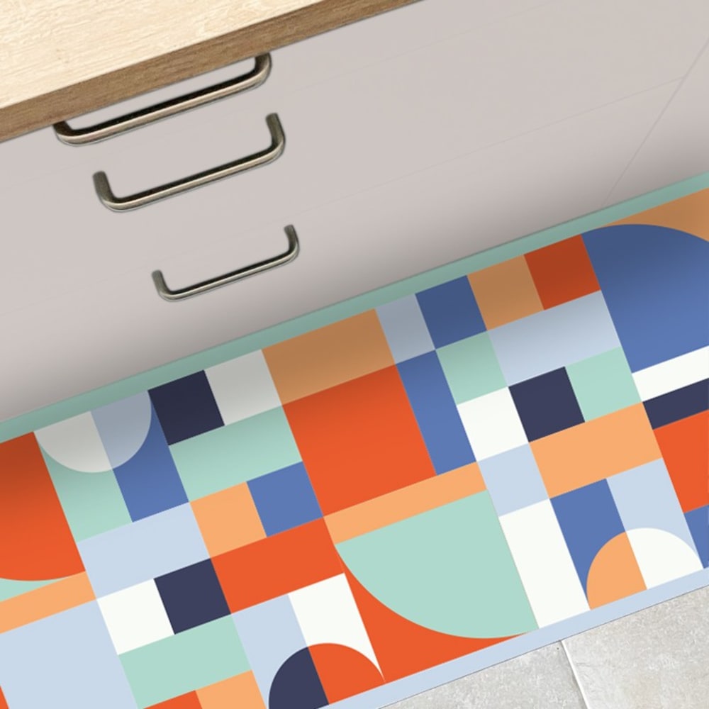 Rutschfeste Vinylmatte – innen/außen - Mehrfarbig - l 50xL200cm -
