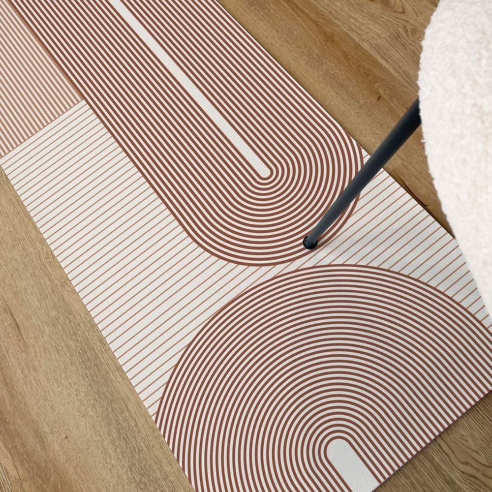 Tapis antidérapant - vinyle - int./ext. - Rouge - 50x120cm