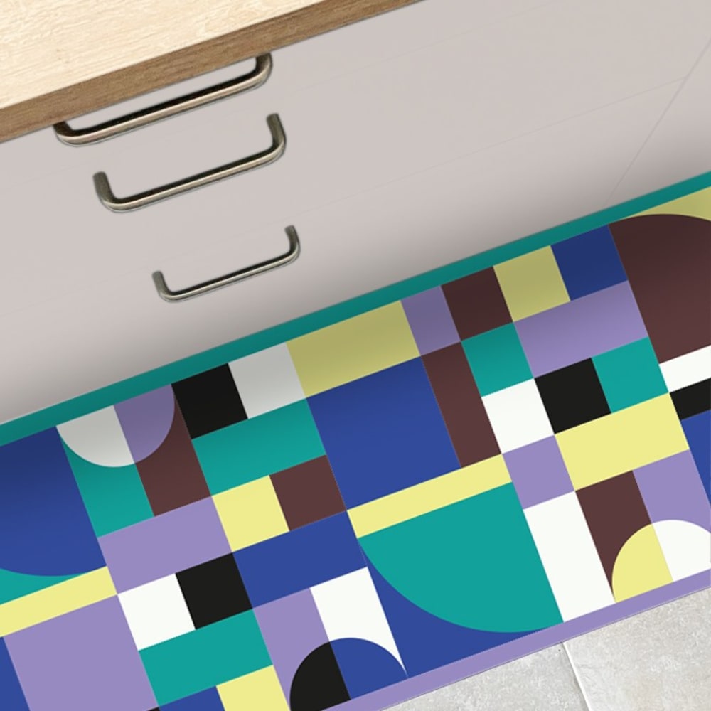 Tapis vinyle antidérapant - multicolore - l120xl200cm — vue 3