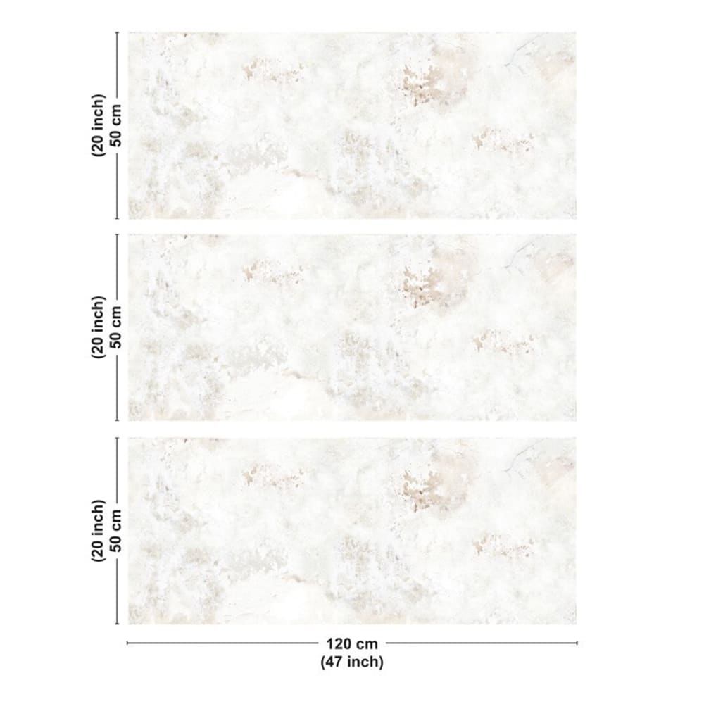 Crédence cuisine en aluminium - 360 x 50 cm - beige — vue 3