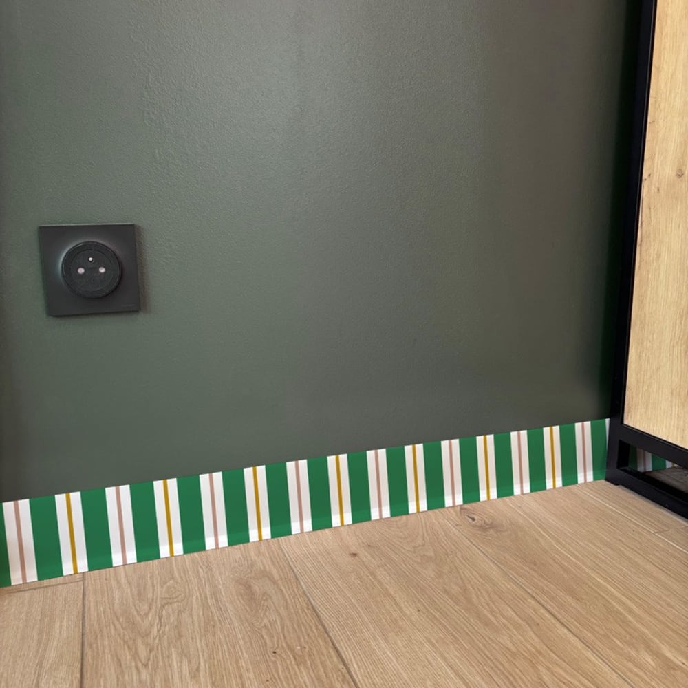 Plinthes pvc adhésives en lot de 25 - 200x8 cm - vert - aveiro — vue 4