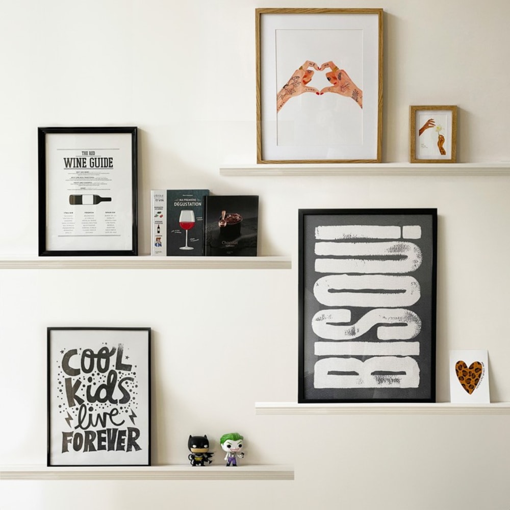 Kit de 4 étagères murales
