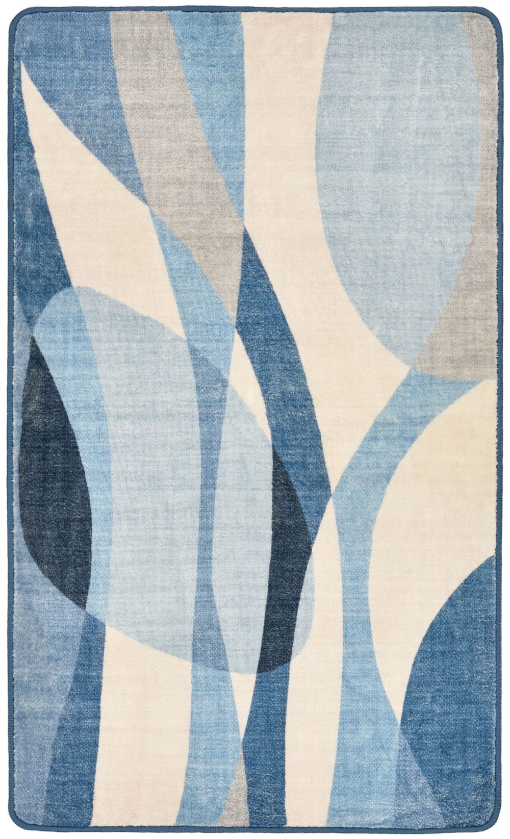 Tapis de bain moelleux - bleu multi 50x60 cm