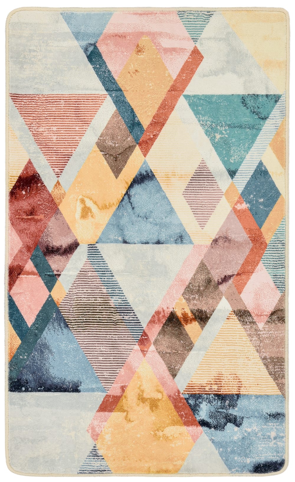 Tapis de bain moelleux - multicolor 60x100 cm