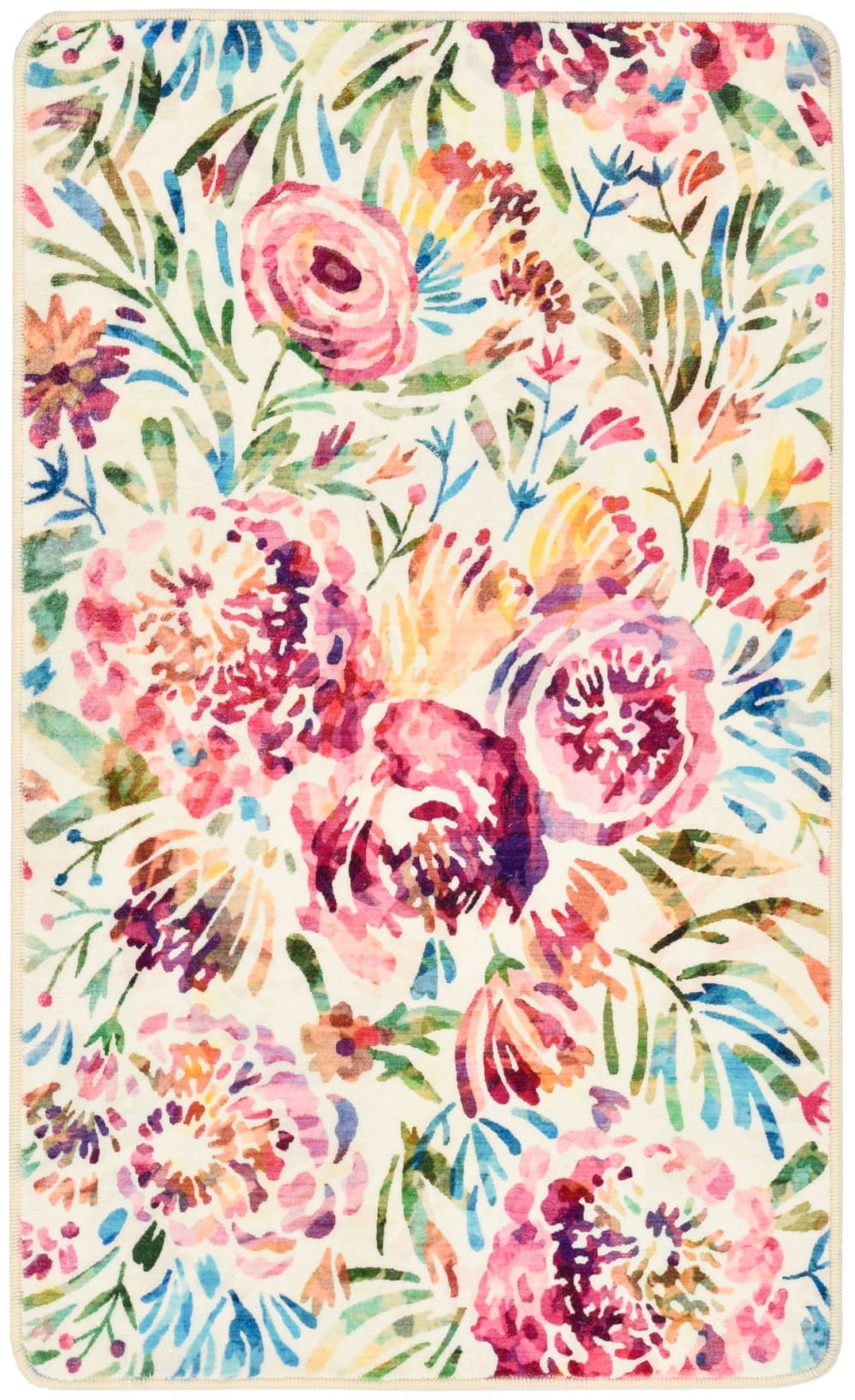 Tapis de bain moelleux - multicolor 70x120 cm