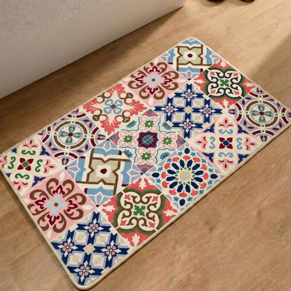 Weiche Badematte - Rosa multi 70x120 cm - Maisons Du Monde