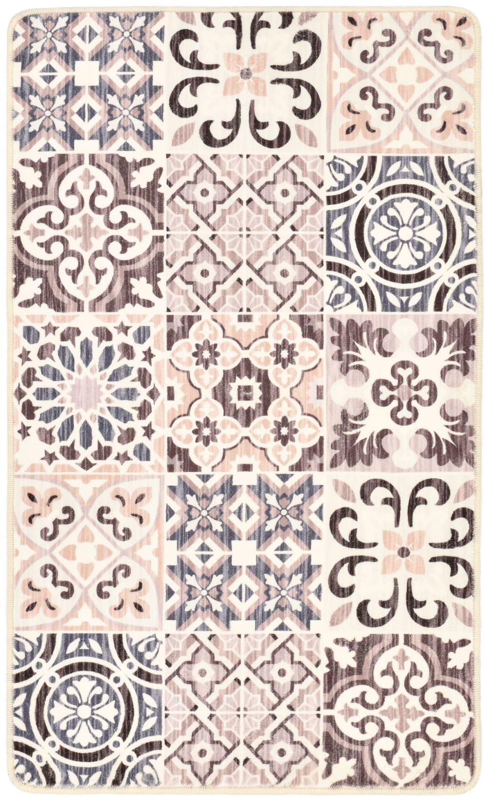 Gino Falcone Weiche Badematte - Beige multi 50x60 cm style modern Beige Pes - Polyester