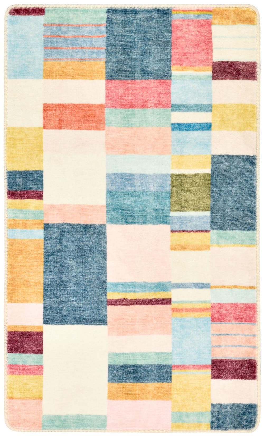 Tapis de bain moelleux - multicolor 50x60 cm