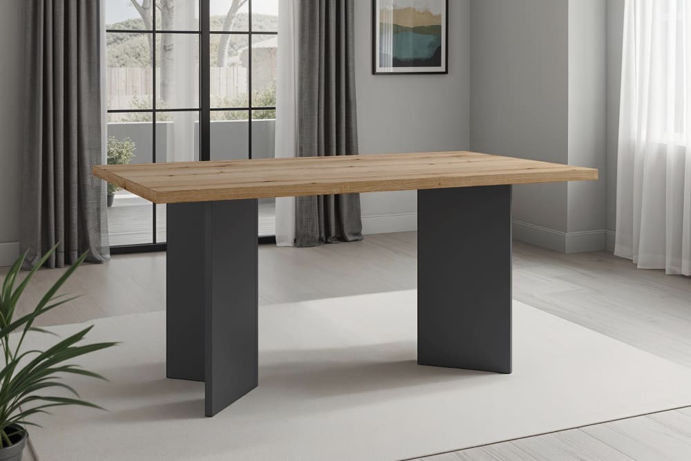 Tisch, Evoke Eiche (Eiche-Optik), 160 x 90, H 75,5 - Maisons Du