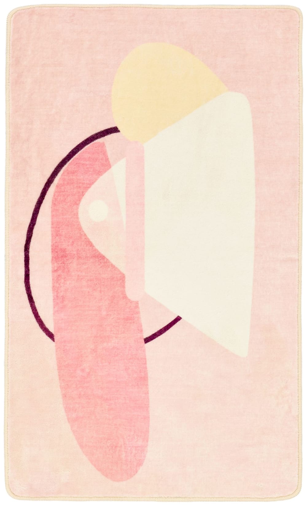 Tapis de bain moelleux - rose 50x60 cm