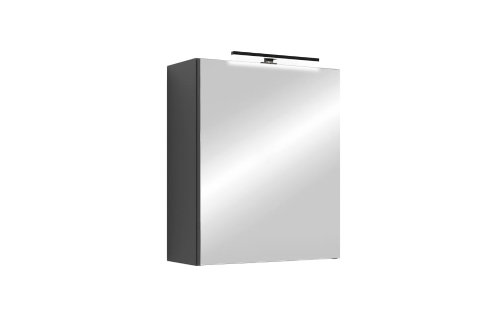 ByLiving Spiegelschrank, anthrazit, B 50, H 60, T 20 cm style modern Grau Spanplatte