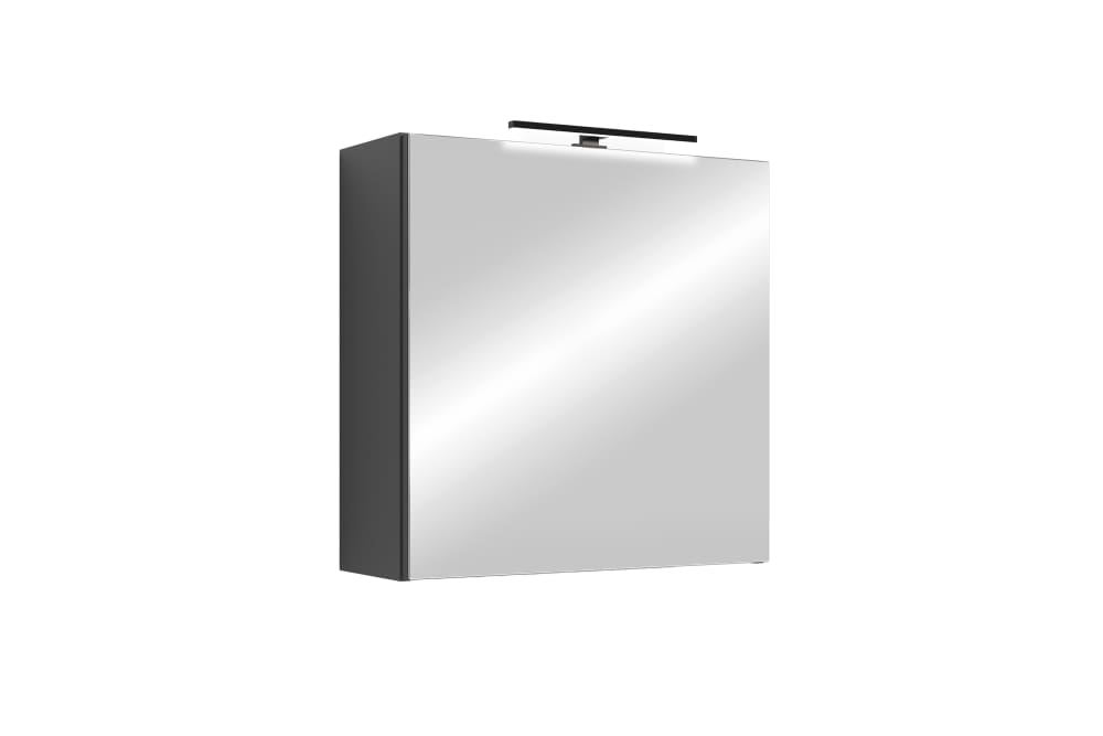 ByLiving Spiegelschrank, anthrazit, B 60, H 60, T 20 cm style modern Grau Spanplatte