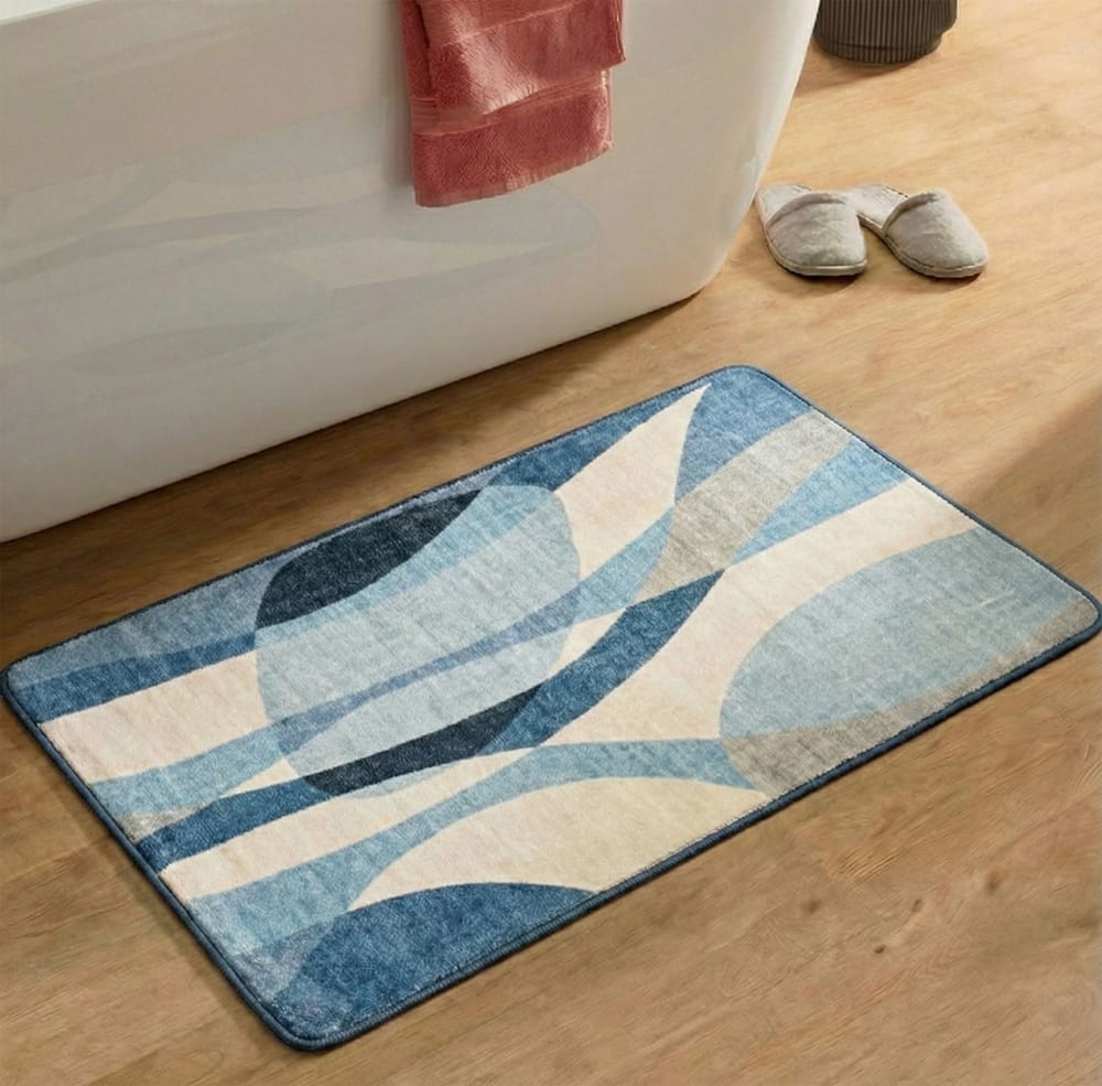 Weiche Badematte - Blau multi 60x100 cm - Maisons Du Monde
