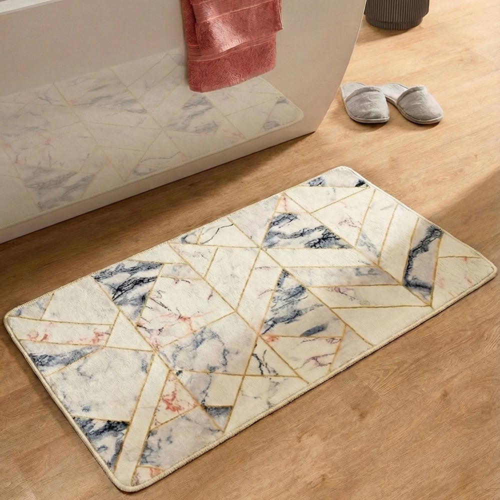 Weiche Badematte - Creme multi 70x120 cm - Maisons Du Monde