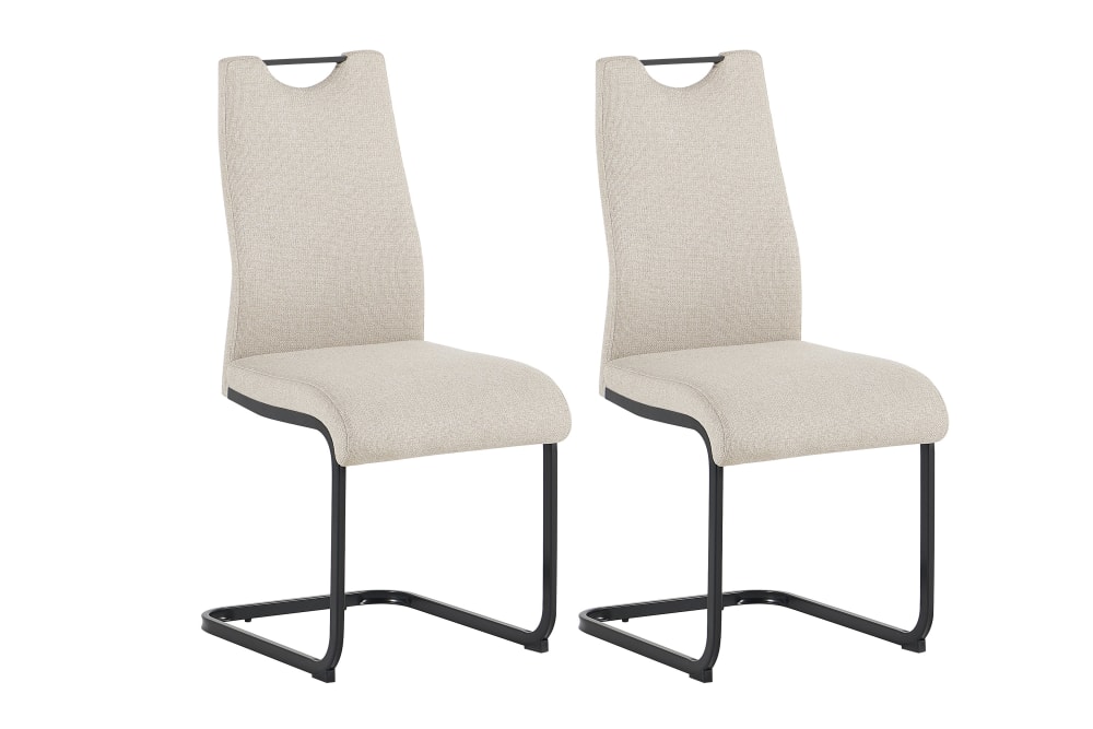 ByLiving 2-er Set, Schwinger, Webstoff taupe, B 44, H 88, T 55 cm style modern Braun