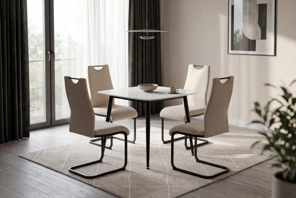 2-er Set, Schwinger, Webstoff taupe, B 44, H 88, T 55 cm -