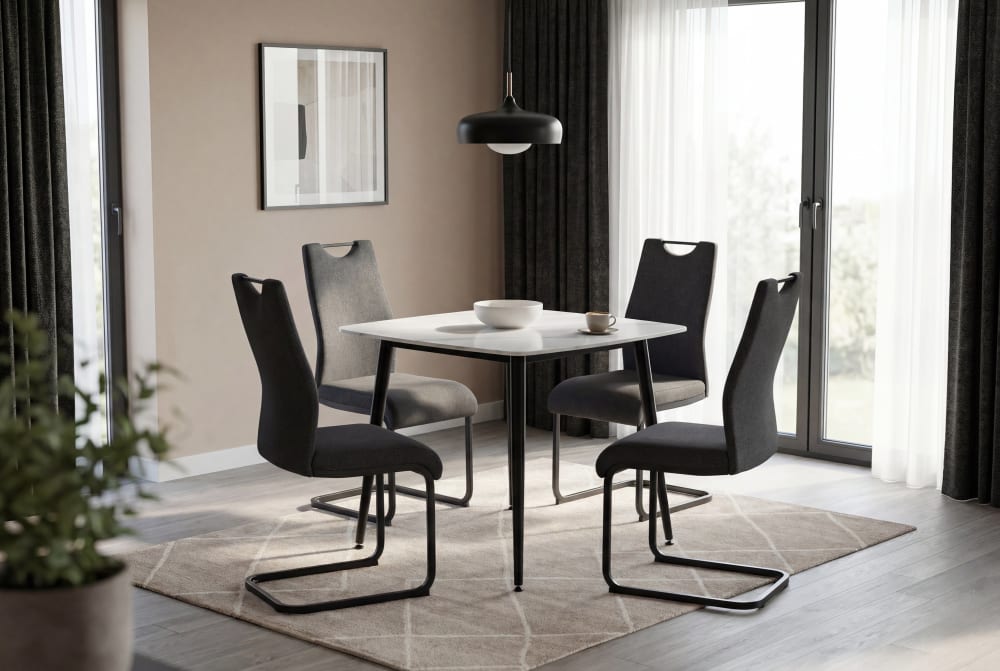 2-er Set, Schwinger, Webstoff dunkelgrau, B 44, H 88, T 55 cm -