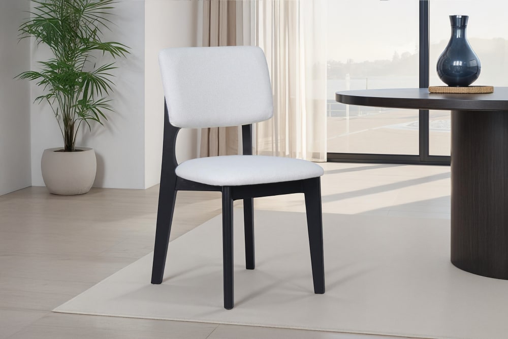 2-er Set, Stuhl, Webstoff beige, B 48, H 87, T 54 cm - Maisons Du
