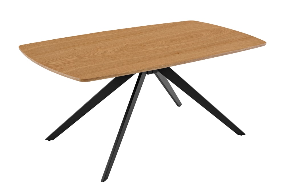 ByLiving Tisch, Eiche natur, 160 x 90, H 75 cm style modern Braun Holz