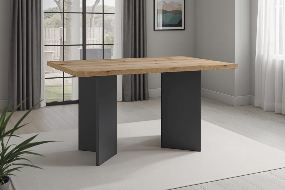 Tisch, Evoke Eiche (Eiche-Optik), 138 x 90, H 75,5 - Maisons Du